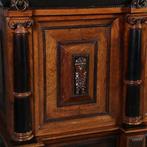 Markante 4-deurskast uit de gouden eeuw met veel ebbenhout N, Antiek en Kunst, Ophalen of Verzenden