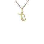 Gouden vintage letter T hanger met diamant 14 krt, Sieraden, Tassen en Uiterlijk, Kettinghangers, Ophalen of Verzenden, Nieuw