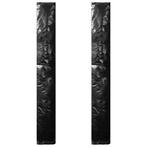 vidaXL Parasolhoezen 2 st met rits 250 cm PE, Verzenden, Nieuw, Minder dan 1 meter, Parasolhoes