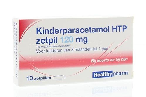Paracetamol kind 120 mg Healthypharm - 10 zetpillen, Diversen, Verpleegmiddelen, Nieuw, Verzenden