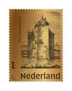Gouden Postzegel Slot Loevestein, Postzegels en Munten, Verzenden, Gestempeld