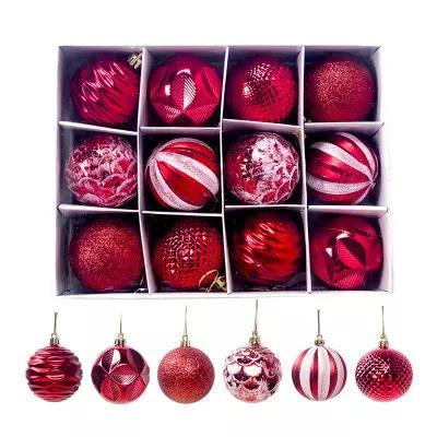 Kerstballen 12 stuks 6 cm Rood, Diversen, Kerst, Nieuw, Verzenden