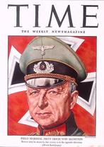 Cover Time Magazine1942 met Fritz Erich Georg Eduard von..., Verzenden, Foto of Poster