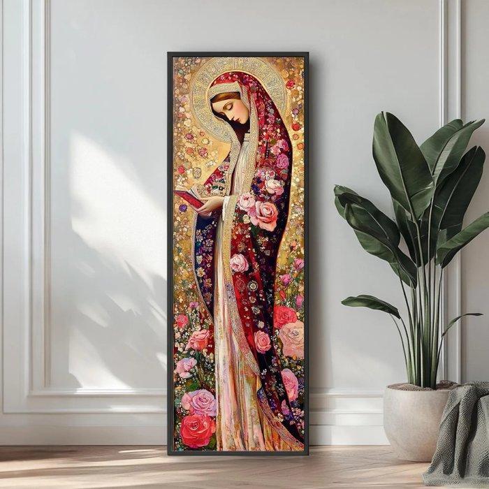 CARCANVAS_IT - Vertical Panoramic Madonna in Klimt style -, Antiek en Kunst, Antiek | Boeken en Bijbels