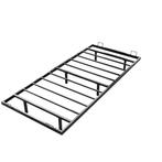 Metalen Bed Palamos - 90 x 200 cm - Incl. LED - zwart, Huis en Inrichting, Slaapkamer | Bedden, Verzenden, Nieuw