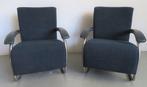 Fauteuil (2) - Leder, Metaal