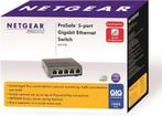 Netwerk Switch - Smart Managed - 5 Poorten Netgear ProSAFE G, Computers en Software, Routers en Modems, Nieuw, Verzenden
