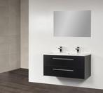 Badkamermeubel Exclusive Bologna 100 cm Black Wood, Ophalen of Verzenden, Nieuw, Bad