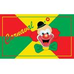 Vlag met carnavals clown - Carnaval thema, Nieuw, Ophalen of Verzenden