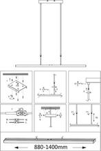 2dekans | Hanglamp Steinhauer Zelena LED - Zwart, Ophalen of Verzenden, Zo goed als nieuw