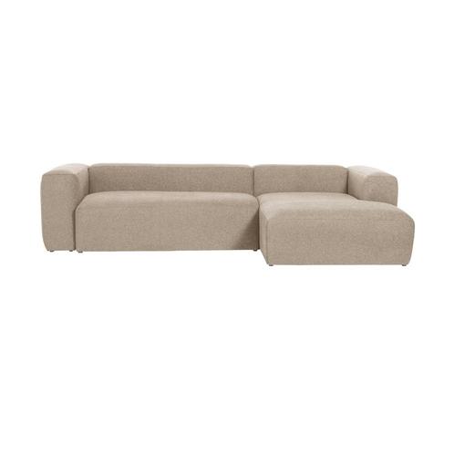 *WOONWINKEL* Kave Home Blok Beige Hoekbank Stof 300 Cm Uni B, Huis en Inrichting, Banken | Bankstellen, Nieuw, Verzenden