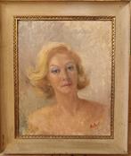 Scuola italiana (XX), firmato Merello - Ritratto, Antiek en Kunst