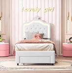 Kinderbed 90x200 cm met Lade en LED Kroonhoofdeinde, Kinderen en Baby's, Kinderkamer | Bedden, Verzenden, Nieuw