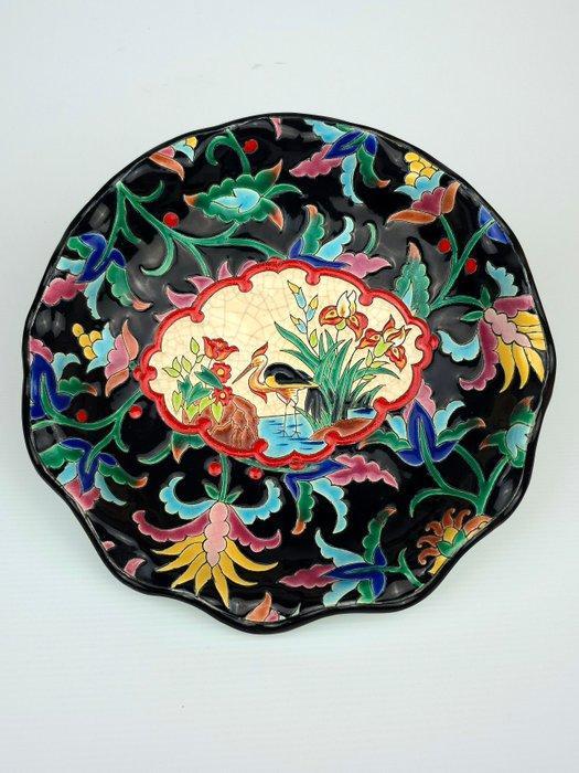 Longwy - Serveerschaal - Forme 3468 Décor 651.P - Creamware, Antiek en Kunst, Antiek | Meubels | Tafels