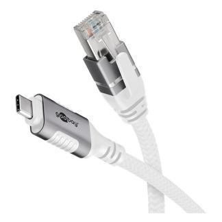 USB C naar RJ45 kabel | Goobay | 2 meter, Computers en Software, Pc- en Netwerkkabels, Nieuw, Verzenden