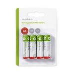 Oplaadbare AA batterij | Nedis | 4 stuks, Verzenden, Nieuw
