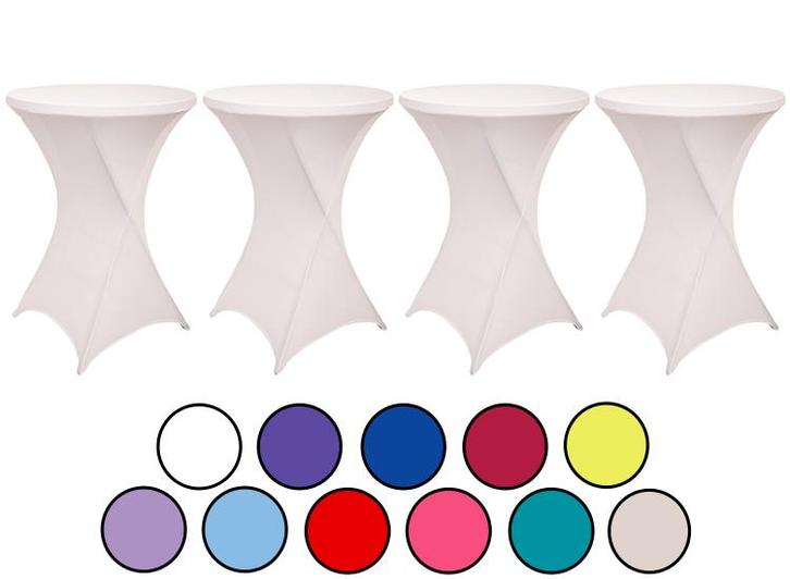 4-pack Statafelrokken - Stretch - 80-85x110 cm - Geel, Huis en Inrichting, Tafels | Eettafels, Nieuw, Verzenden