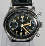 ED. Heuer & Co. - Stahl Chronograph - schwarzes Original, Nieuw