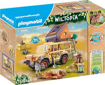 Wiltopia 71293 PLAYMOBIL met de terreinwagen bij de leeuwe beschikbaar voor biedingen