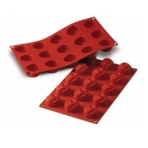 Siliconen Bakvorm Kleine Roos Ø44h27mm (15), Hobby en Vrije tijd, Taarten en Cupcakes maken, Nieuw, Verzenden