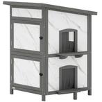 Buitenhuis Voor Katten, Houten Kattenhuis, Meerdere Ingangen, Verzenden, Nieuw