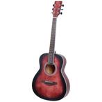 Fazley W55-COL-R-3/4 ColourTune western gitaar rood, Muziek en Instrumenten, Verzenden, Nieuw