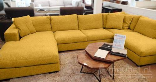 U-Bankstel Sloterdijk - loungebanken - Geel, Huis en Inrichting, Banken | Sofa's en Chaises Longues, Nieuw, Stof