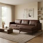 Leren hoekbank Match - 2.5-zits arm links + Longchair arm, Huis en Inrichting, Banken | Bankstellen, 250 tot 300 cm, Bohemian, Industrieel, Modern, Scandinavisch