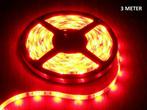 LED Strip Rood - 3 Meter - 60 LEDS Per Meter - Waterdicht, Nieuw, Modern, Ophalen of Verzenden