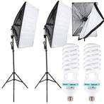 Softbox Studiolamp Set van 2 - Fotografie Lampen met Statief, Audio, Tv en Foto, Fotografie | Fotostudio en Toebehoren, Ophalen of Verzenden