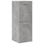 vidaXL Badkamerwandkast 30x30x80 cm bewerkt hout betongrijs, Huis en Inrichting, Verzenden, Nieuw, Minder dan 100 cm