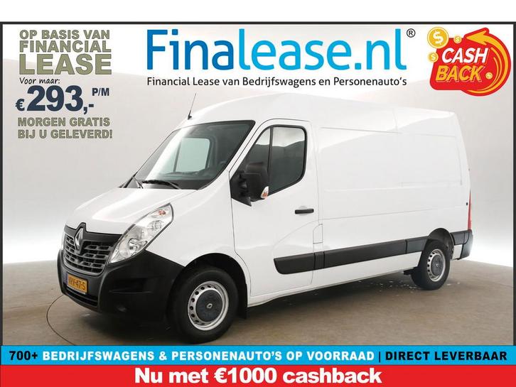Renault Master T33 2.3 dCi L2H2 146PK Cam Trekhaak Airco, Auto's, Bestelauto's, Lease, Handgeschakeld, Diesel, ABS, Achteruitrijcamera