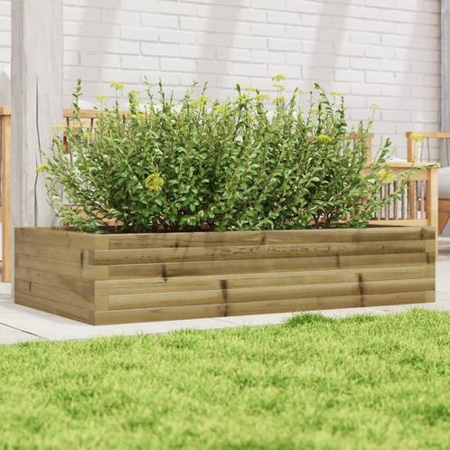 vidaXL Plantenbak 110x60x23 cm geïmpregneerd grenenhout, Tuin en Terras, Bloembakken en Plantenbakken, Nieuw, Hout, Verzenden