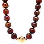 Parel collier met gouden sluiting 14 krt, Sieraden, Tassen en Uiterlijk, Kettingen, Ophalen of Verzenden, Nieuw