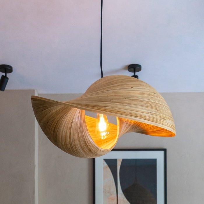 Sooka Interior - Plafondlamp - Bamboe, Brons, Antiek en Kunst, Kunst | Designobjecten