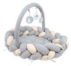 Sevibaby Grijs 3-in-1 Braided Bedbumper en Babynest 521-13, Verzenden, Nieuw