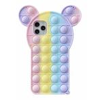 iPhone 12 Mini Pop It Hoesje - Silicone Bubble Toy Case Anti, Verzenden, Nieuw