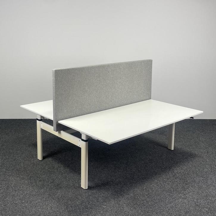 Refurbished Duo Bureau - Slinger Verstelbaar | Nieuw Blad Na, Huis en Inrichting, Bureaus, Ophalen of Verzenden