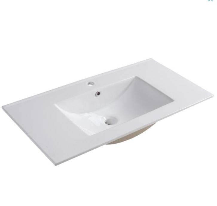 SALE - Nordan 80 - Glans wit - Wastafel -  -  -  -, Doe-het-zelf en Verbouw, Sanitair, Nieuw, Ophalen of Verzenden