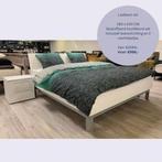 Ledikant 180x200 inclusief 2 nachtkastjes, Wit, 180 cm, 200 cm, Hout