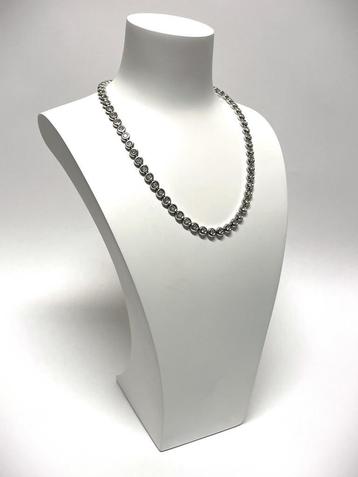 Witgouden Diamond Choker 6.0 ct Natuurlijke Diamant - 54.3 g beschikbaar voor biedingen