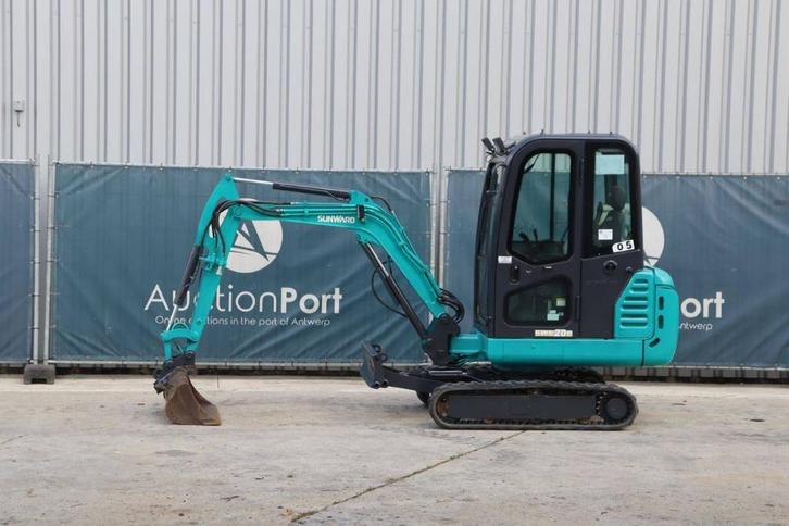 Veiling: Minigraver Sunward SWE20B Diesel 13.3kW 2016, Zakelijke goederen, Machines en Bouw | Kranen en Graafmachines, Graafmachine