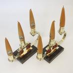 NO RESERVE - 2 Identieke Art Deco kandelaars - Kandelaber /, Antiek en Kunst