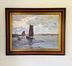 Wilhelm Hambuchen (1869-1939) - Vissersboot op het droge, Antiek en Kunst, Kunst | Schilderijen | Klassiek