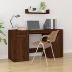 vidaXL Bureau met kast bewerkt hout bruin eikenkleur, Verzenden, Nieuw
