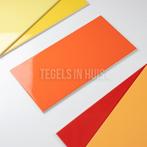 Wandtegel 20x40 glans oranje rood waamb450 wandtegel, Doe-het-zelf en Verbouw, Tegels, Ophalen of Verzenden, Nieuw, 10 m² of meer