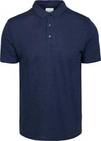 Knowledge Polo Regular Linnen Navy maat XL Heren, KnowledgeCotton Apparel, Verzenden, Blauw, Maat 56/58 (XL)