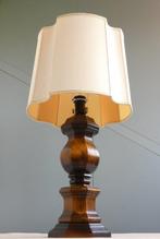 Lamp - Tafellamp - Hout, Textiel