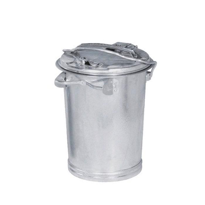 Stalen afvalemmer 35 liter met beugel, Huis en Inrichting, Woonaccessoires | Prullenbakken, Nieuw, 30 tot 40 liter, Metaal, Minder dan 50 cm