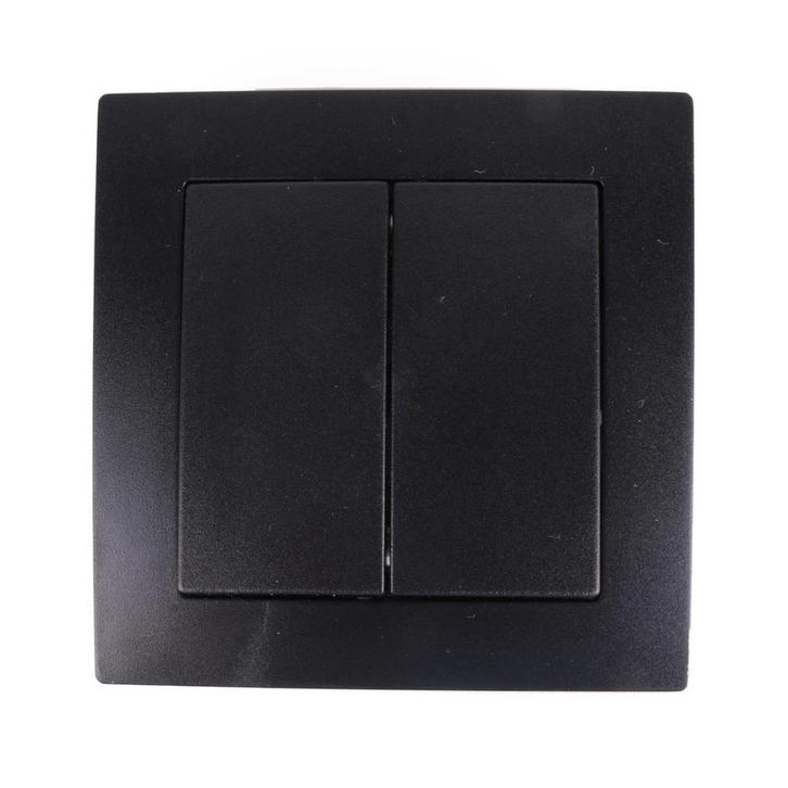 Benson Wandcontactdoos - Wisselschakelaar - Inbouw - Zwar..., Doe-het-zelf en Verbouw, Elektra en Kabels, Nieuw, Ophalen of Verzenden